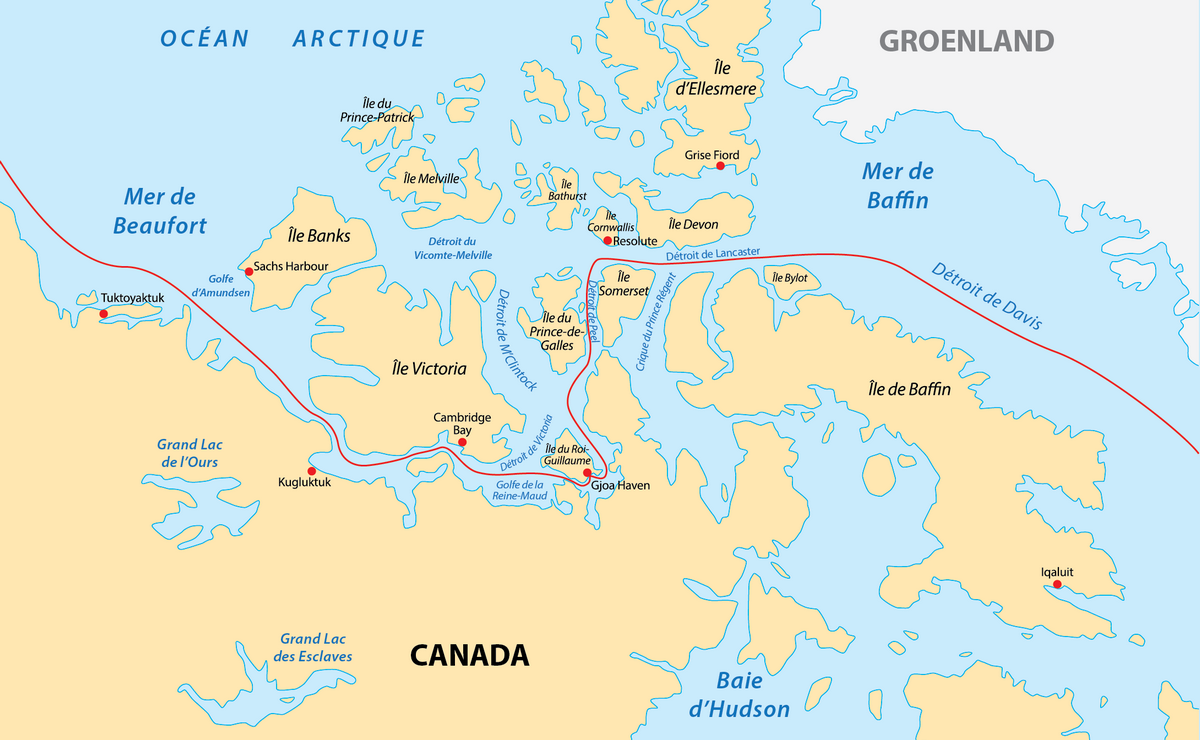 Route empruntée par Amundsen