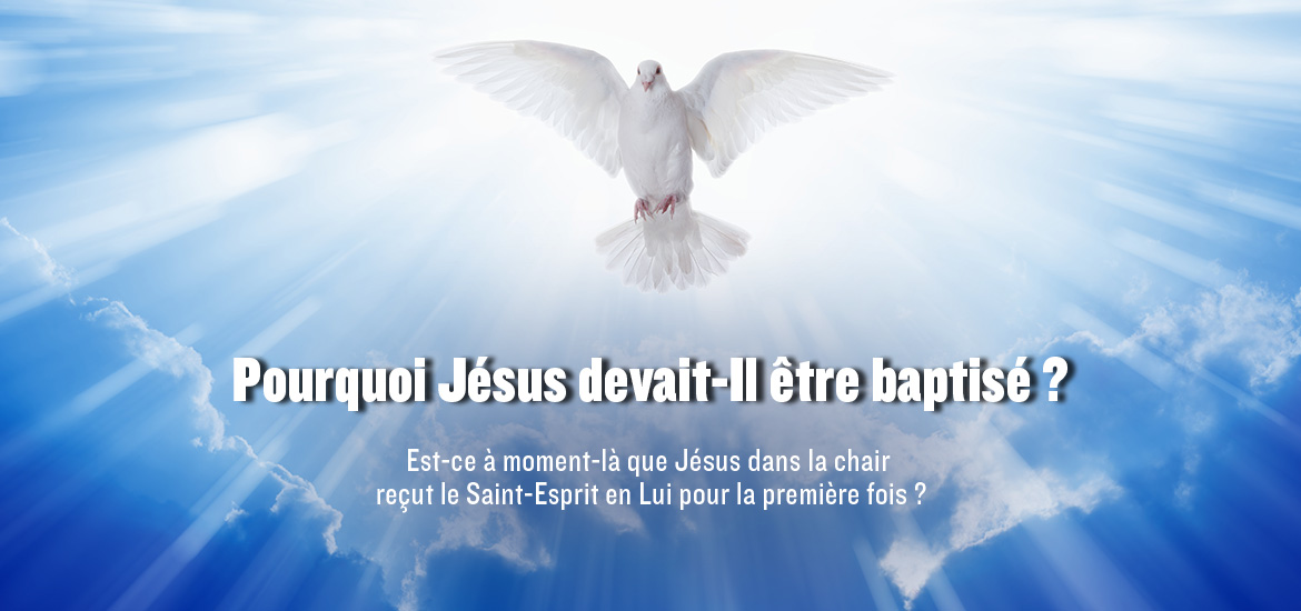 Q&R Pourquoi Jésus devaitIl être baptisé? Le Monde de Demain Q&R Pourquoi Jésus devaitIl être baptisé? Le Monde de Demain