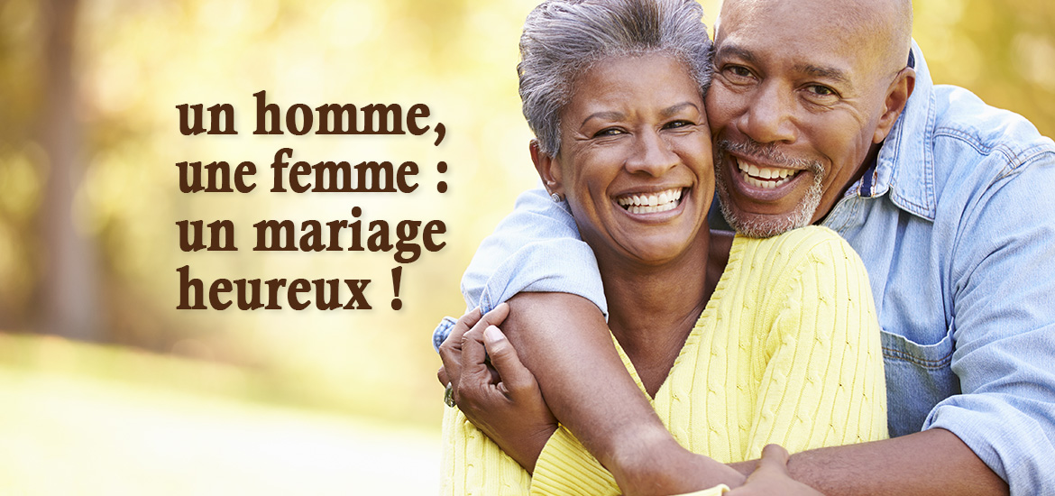 Un Homme Une Femme Un Mariage Heureux Le Monde De Demain